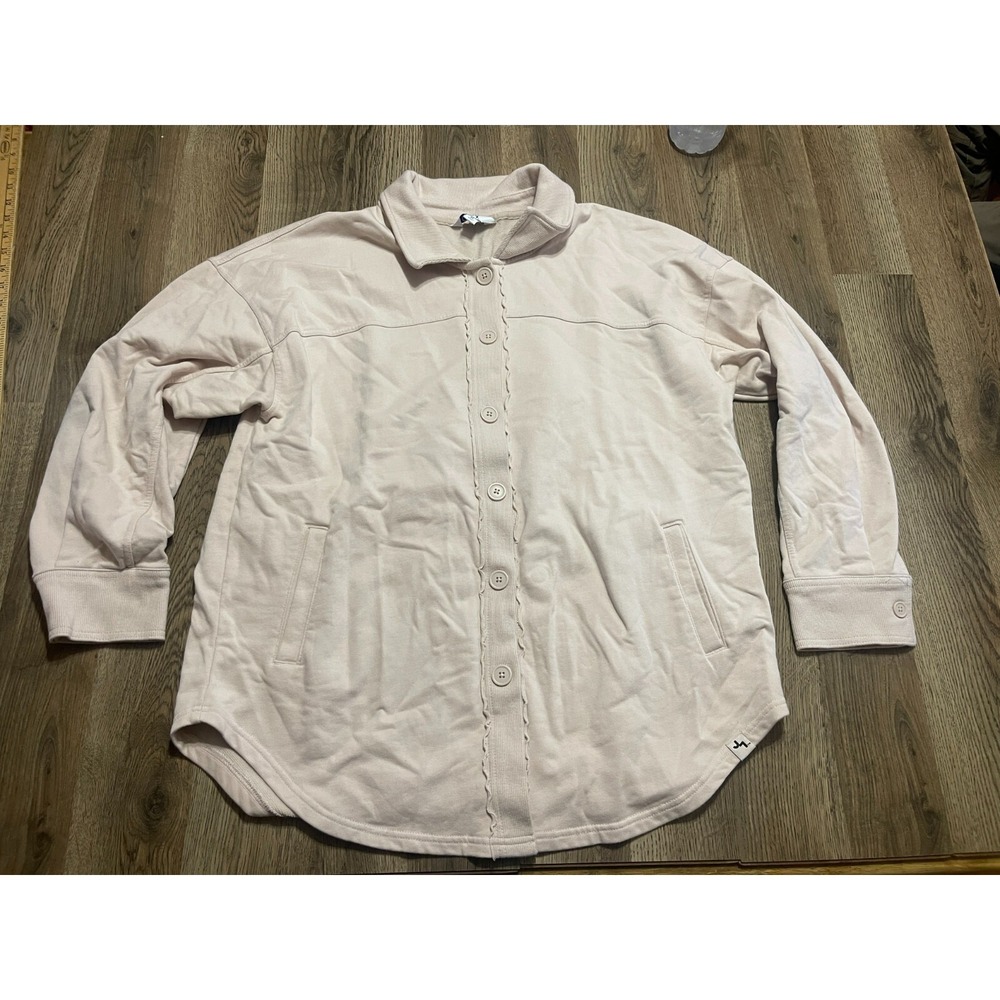 JoyLab Shirt, Women's Size Medium, Pink, Button Up, Long Sleeve